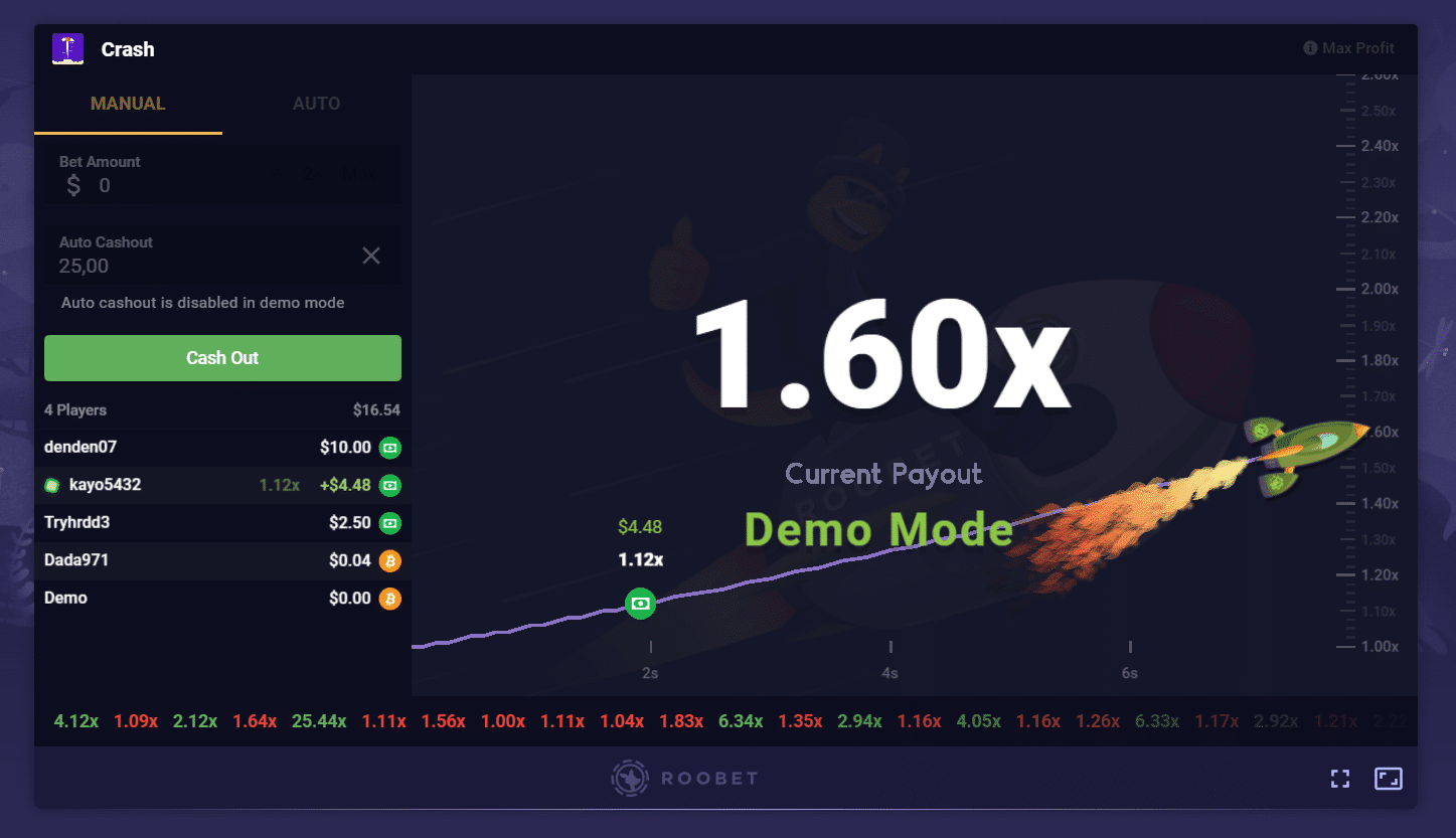 Roobet Crash Game
