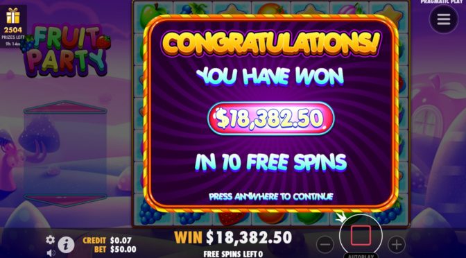 Fruit Party Slot Win