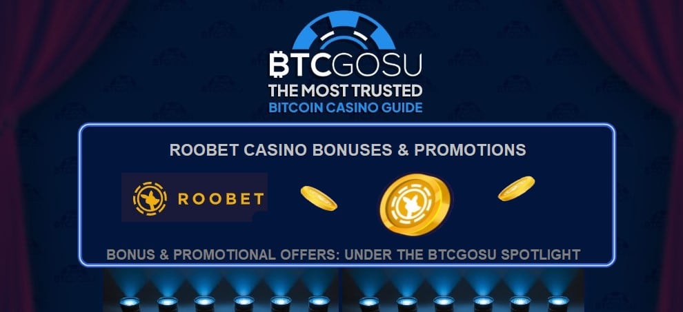 Roobet bonuses and promos - main page image
