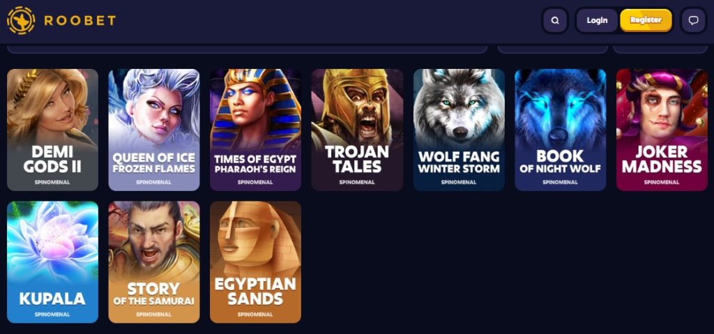 Spinomenal slots included in the Spinoleague tournaments promotion