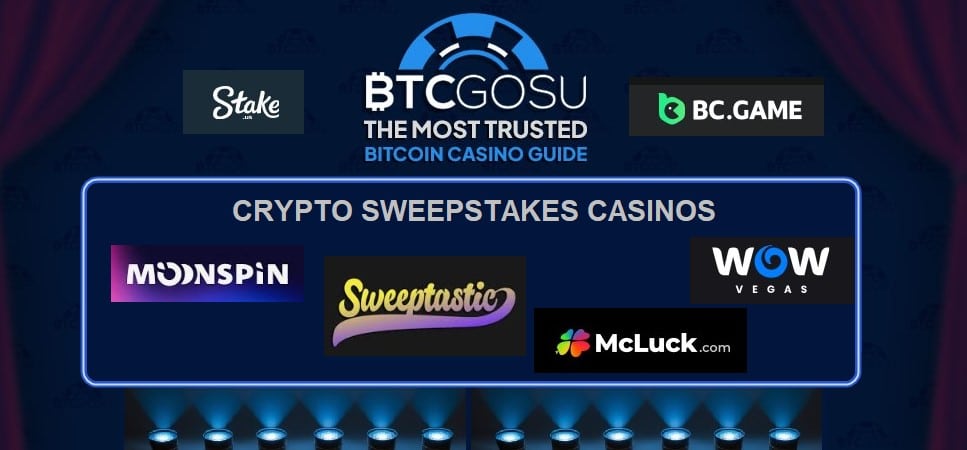 Sweepstakes casinos accepting crypto payments